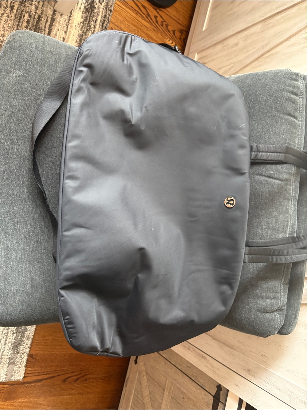 lululemon athletica Black Duffel with Subtle Logo